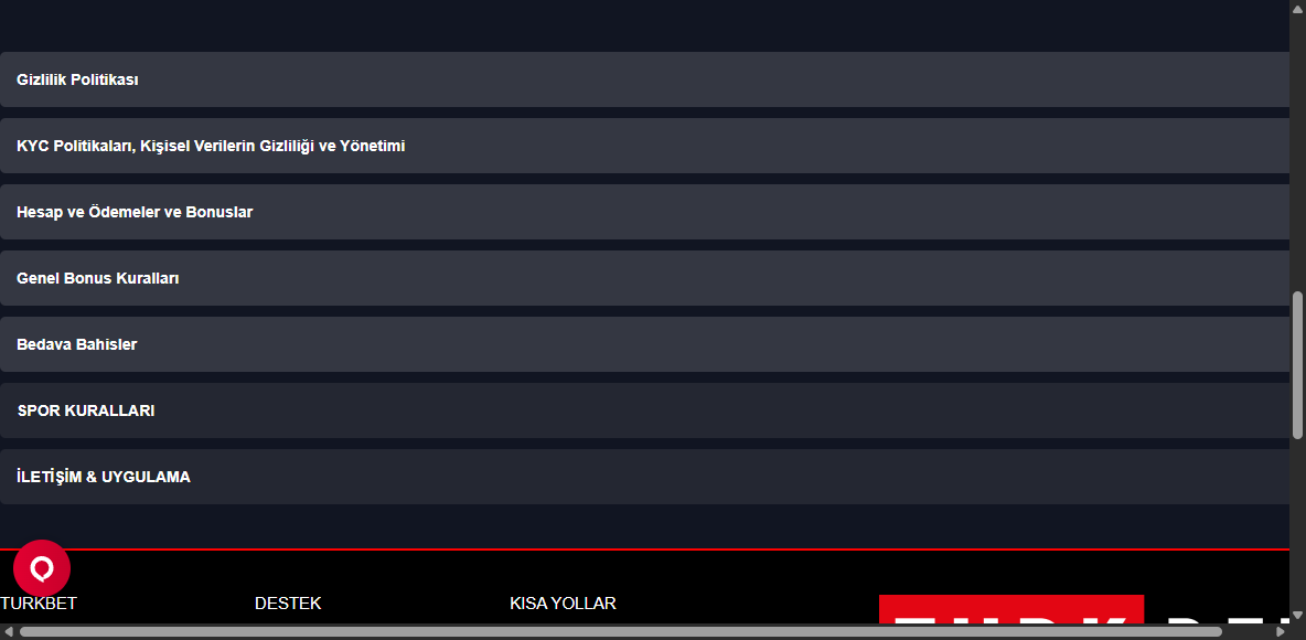 Turkbet Casino Oyunları